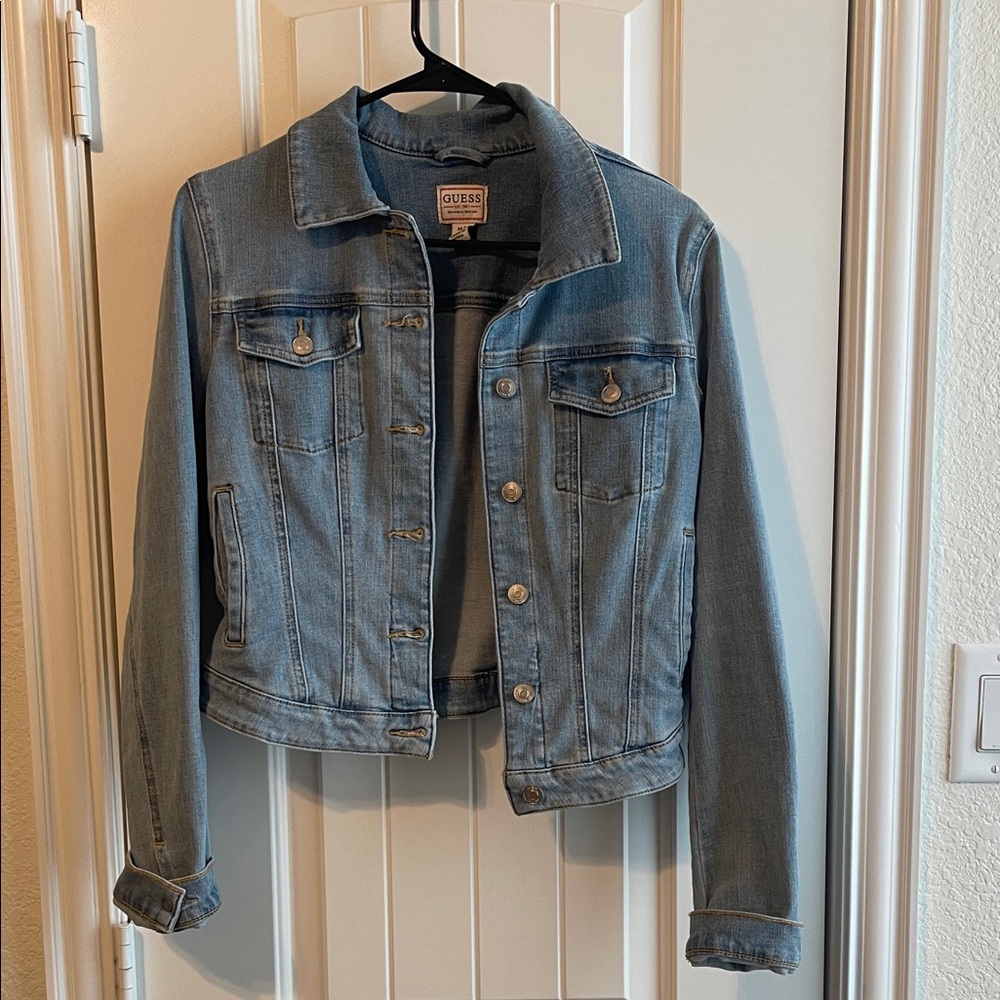 Guess Women's Denim Jacket in Light Blue